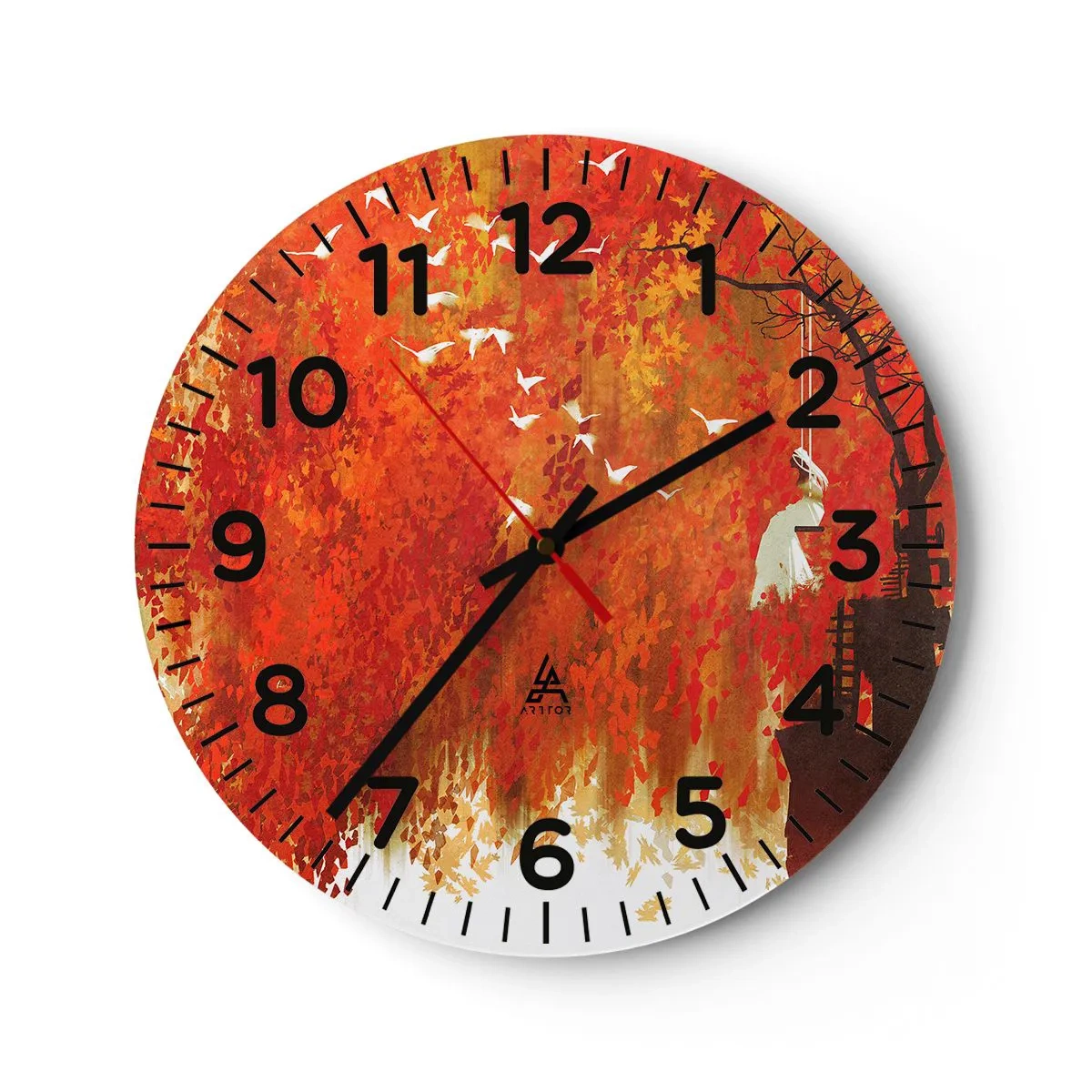 Horloge murale - Pendule murale - S'envolera-t-il avec eux ? - 40x40 cm