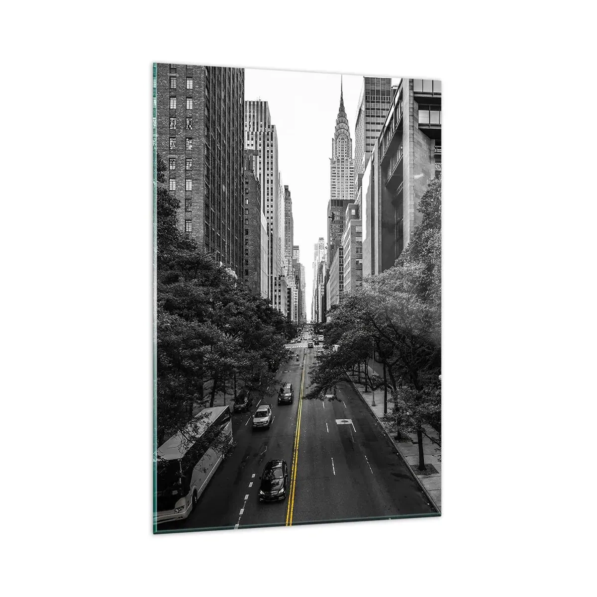 Impression sur verre - Image sur verre - Matin new-yorkais - 80x120 cm