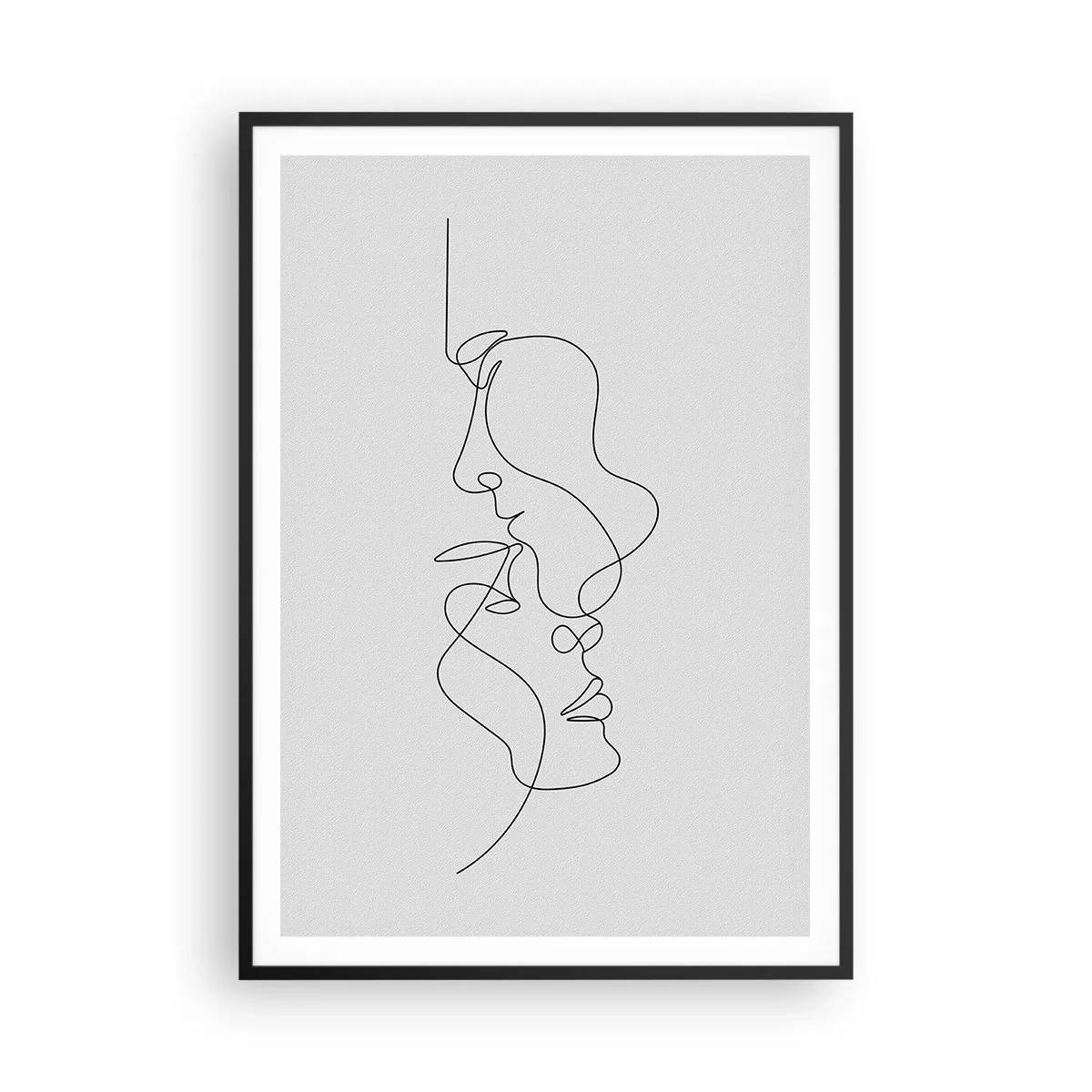 Affiche dans un cadre noir - Poster - Chaleur de désir renaissant - 70x100 cm
