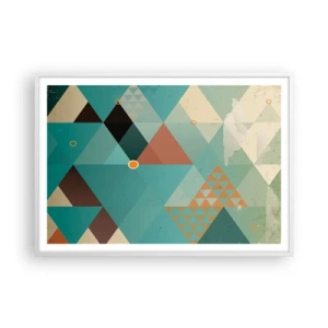 Affiche dans un cadre blanc - Poster - Unité de la multiplicité, multiplicité de l'unité - 100x70 cm