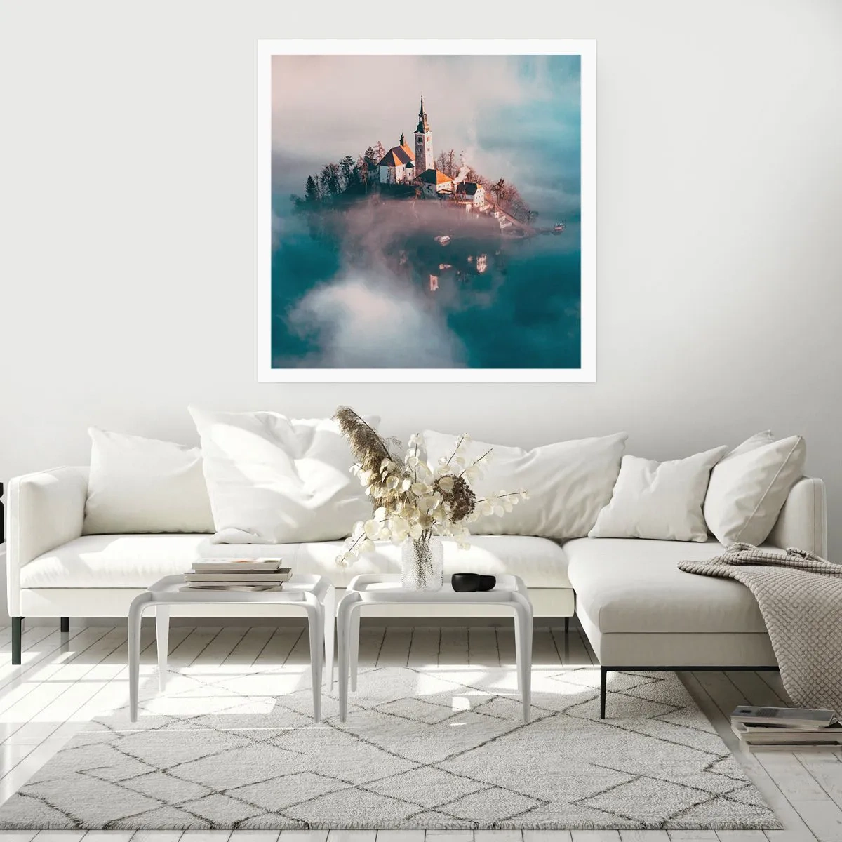 Affiche - Poster - Île de rêve - 40x40 cm