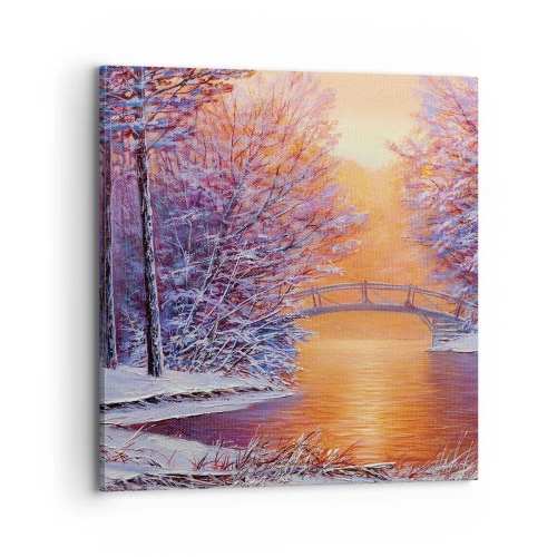 Impression sur toile - Image sur toile - On se rencontre ici - 70x70 cm