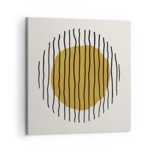 Impression sur toile - Image sur toile - Abstraction tremblante de chaleur - 60x60 cm