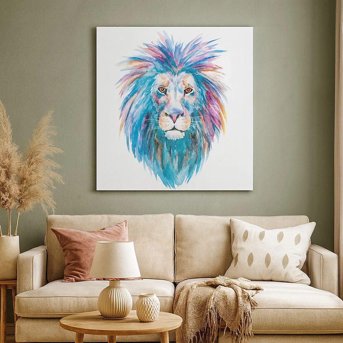 Impression sur toile - Image sur toile - Aura électrique - 30x30 cm