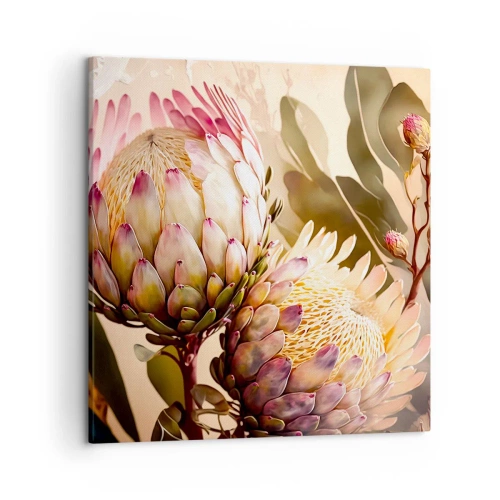 Impression sur toile - Image sur toile - Tendrement embrassé - 50x50 cm