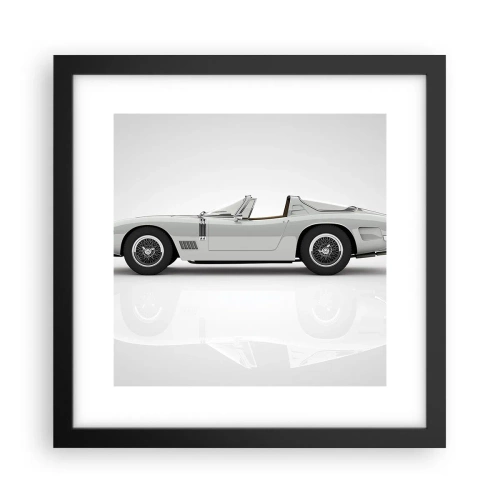 Affiche dans un cadre noir - Poster - Promesse de plaisir - 30x30 cm