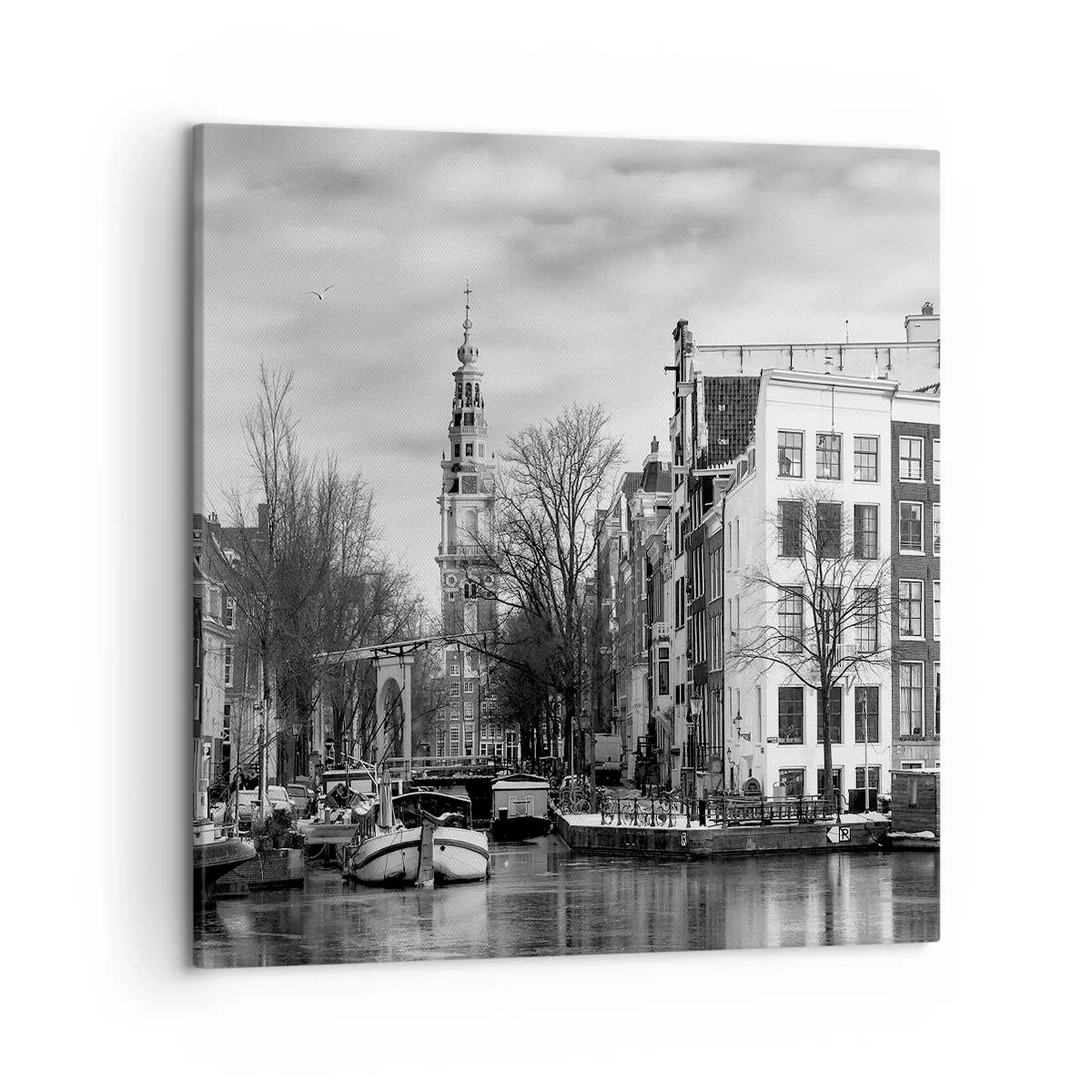 Impression sur toile - Image sur toile - Climat d'Amsterdam - 50x50 cm