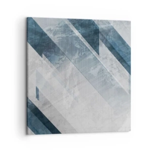 Impression sur toile - Image sur toile - Composition spatiale - mouvement gris - 50x50 cm