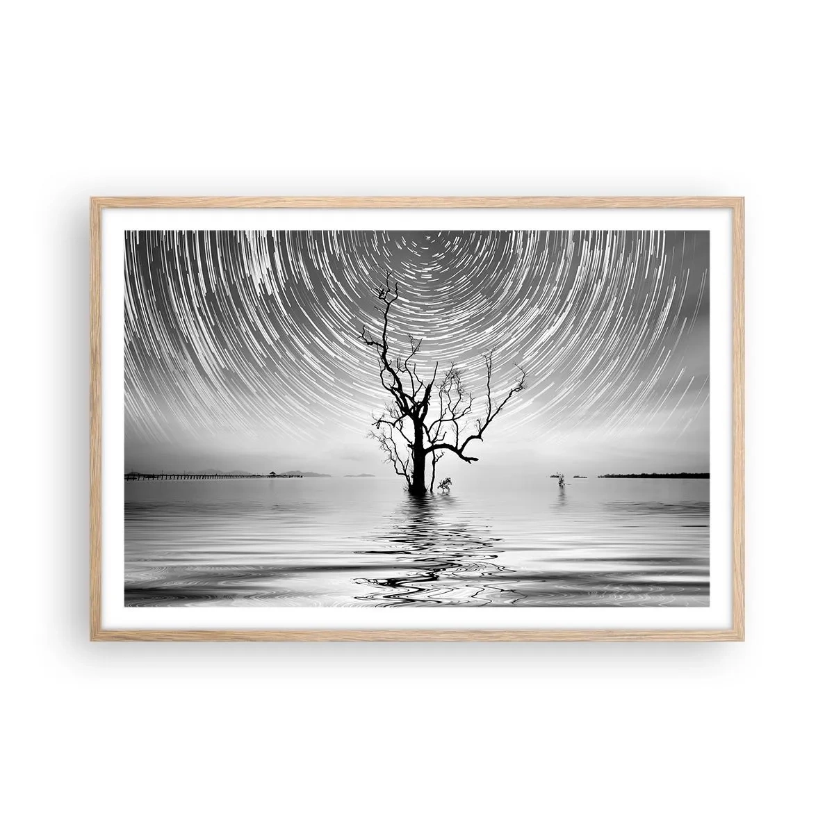 Affiche dans un chêne clair - Poster - La symphonie de la nature - 91x61 cm