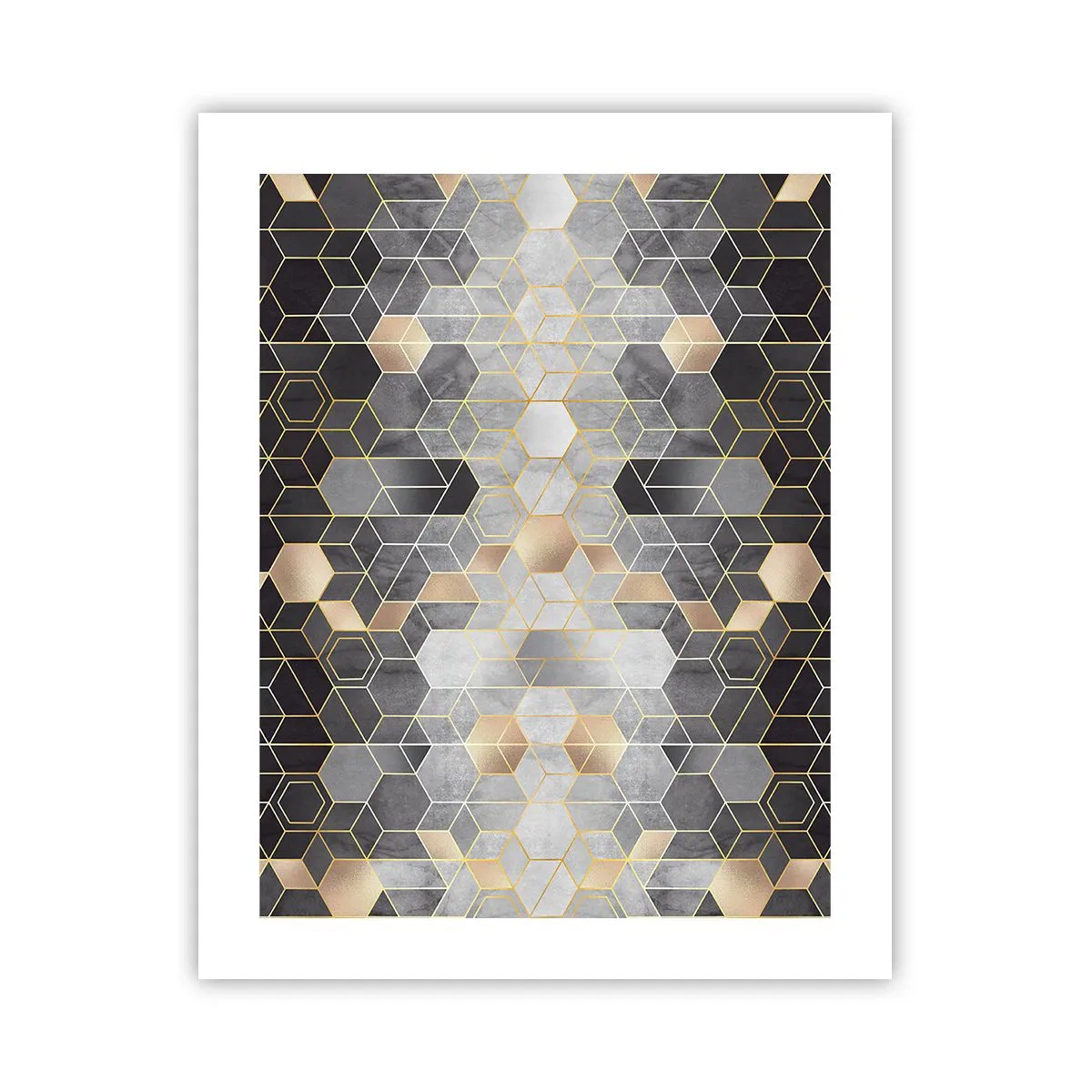 Affiche - Poster - Composition de diamants - 40x50 cm