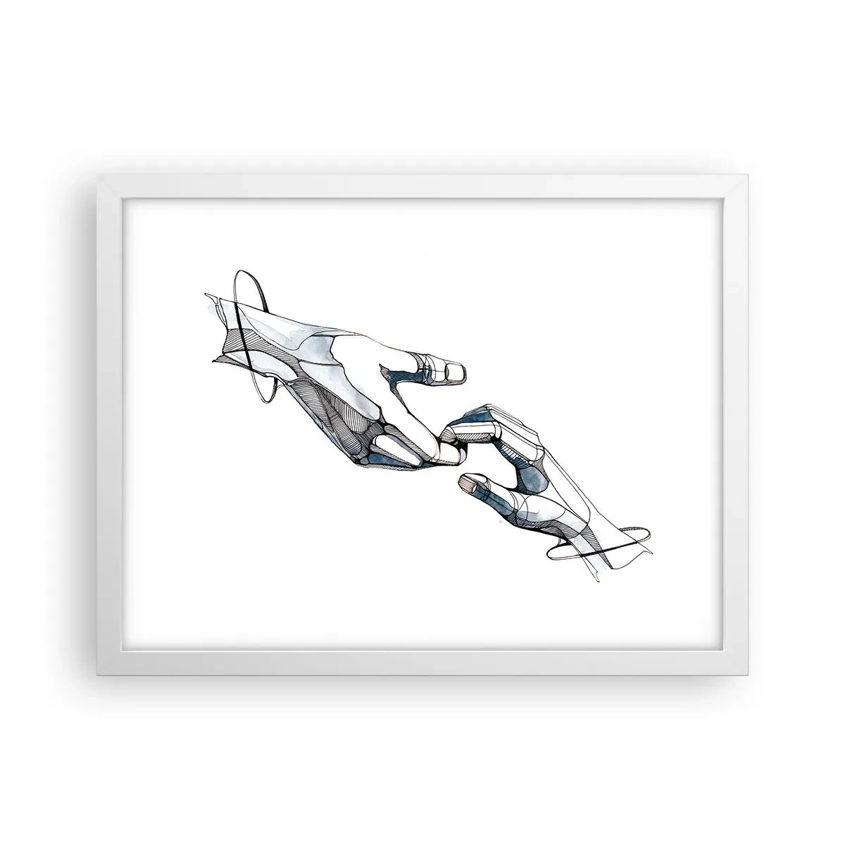 Affiche dans un cadre blanc - Poster - Un bon geste - 40x30 cm