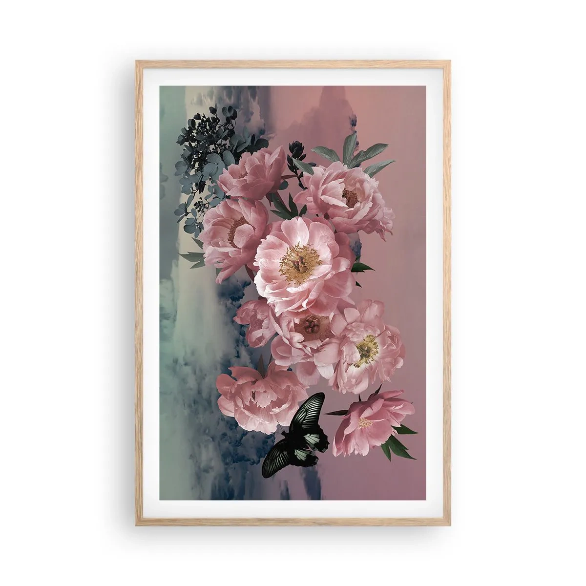 Affiche dans un chêne clair - Poster - Pic du romantisme - 61x91 cm