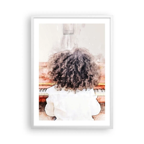 Affiche dans un cadre blanc - Poster - Dans un nouveau monde - 50x70 cm