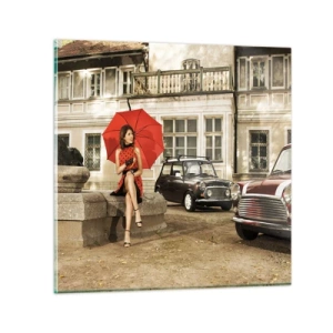 Impression sur verre - Image sur verre - Un mini-voyage sentimental - 30x30 cm