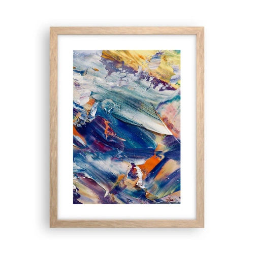 Affiche dans un chêne clair - Poster - Confusion des couleurs - 30x40 cm