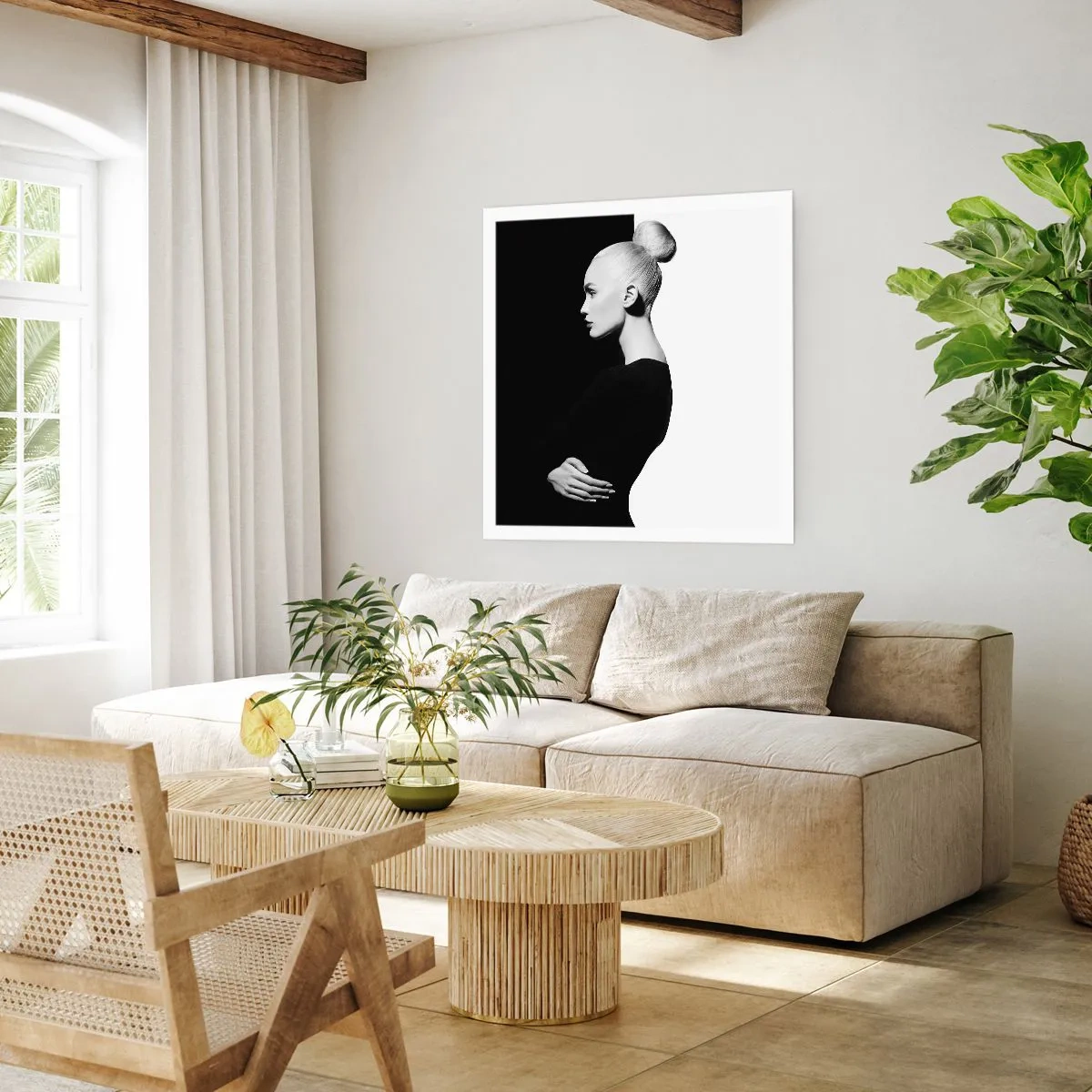 Affiche - Poster - Tout simplement une femme - 40x40 cm