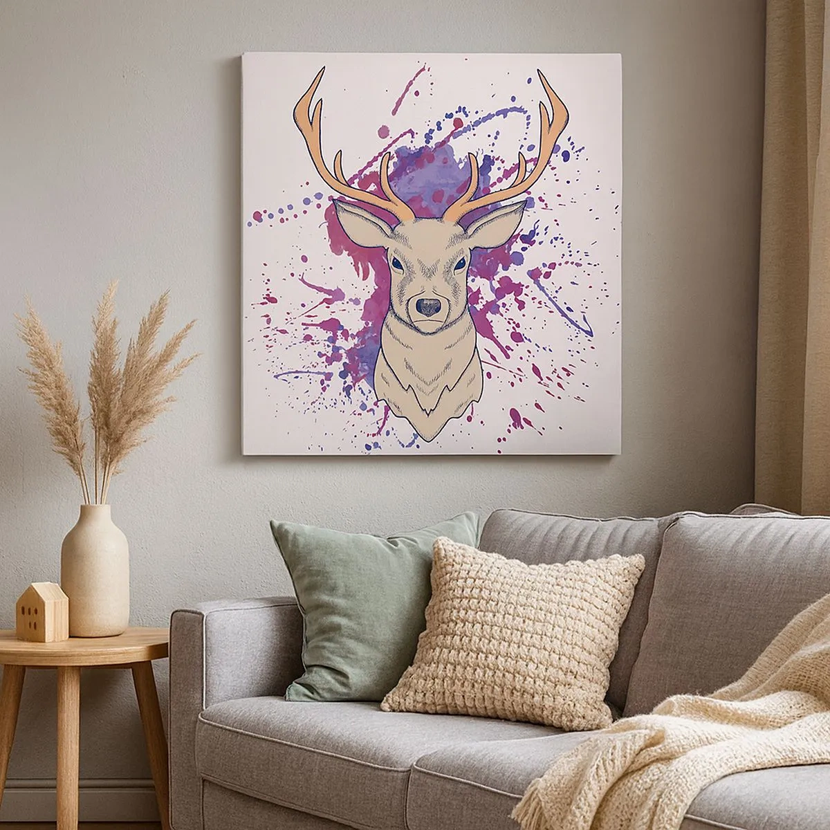 Impression sur toile - Image sur toile - Courage et équilibre - 30x30 cm