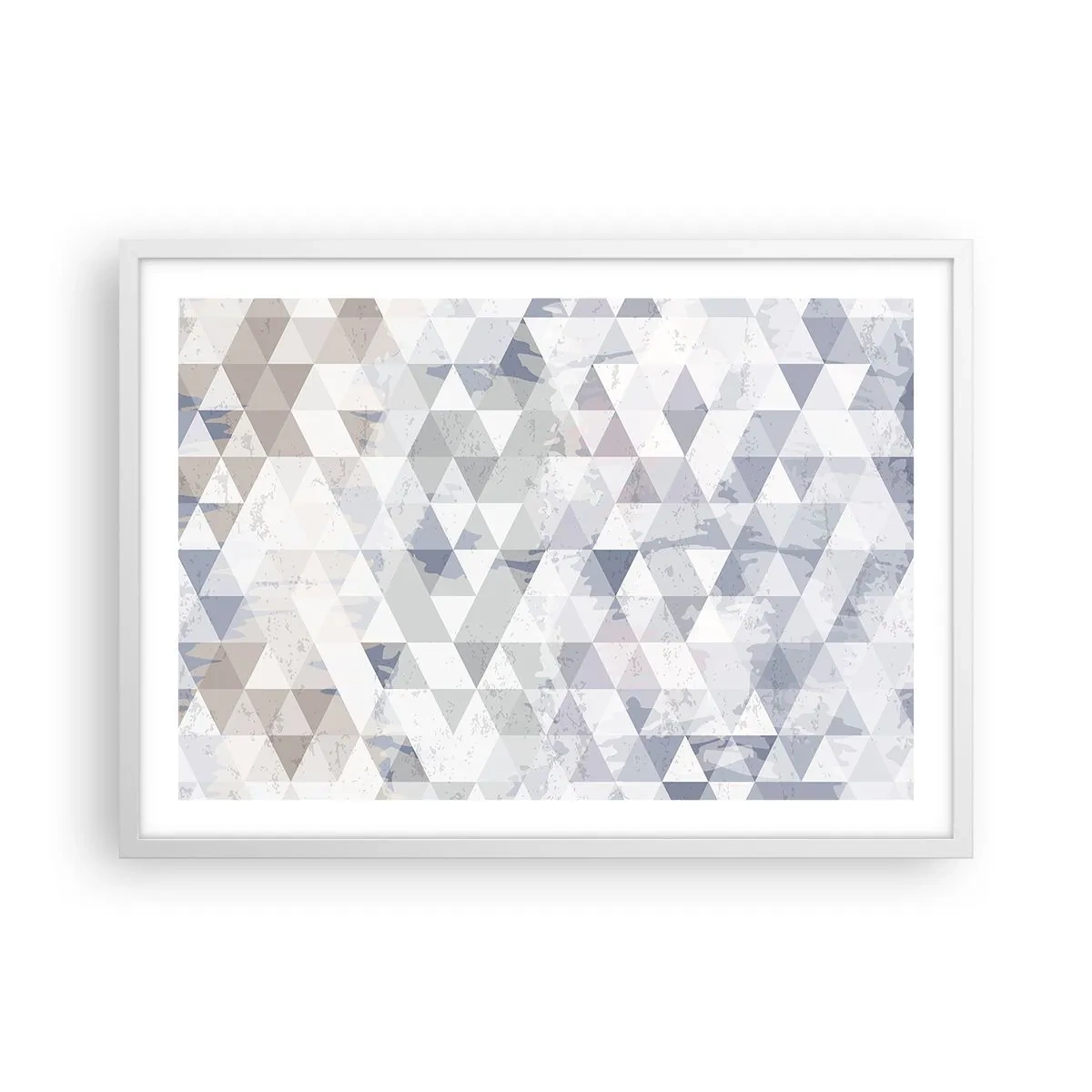 Affiche dans un cadre blanc - Poster - En rythme de trois - 70x50 cm