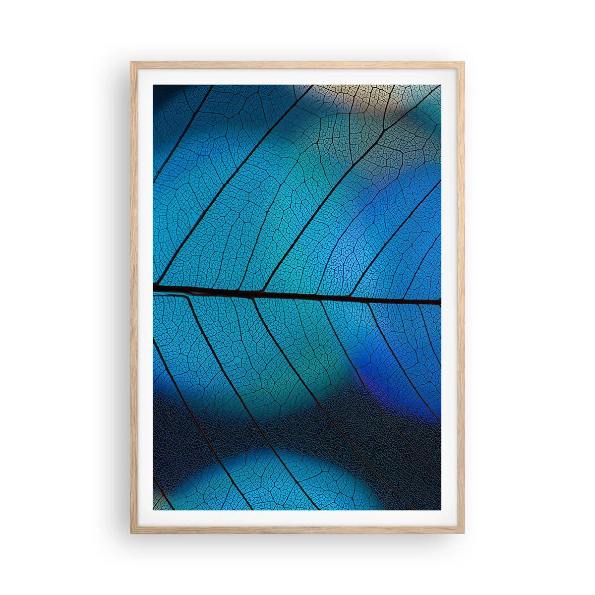 Affiche dans un chêne clair - Poster - Construction complexe - 70x100 cm