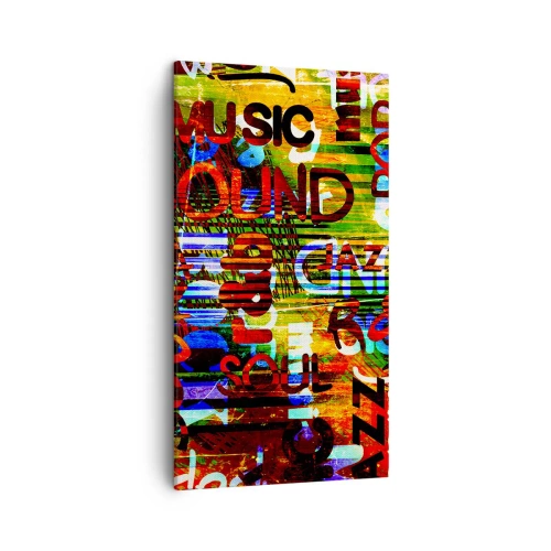 Impression sur toile - Image sur toile - Toutes les nuances du son - 45x80 cm