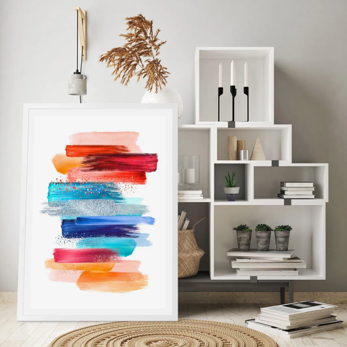 Affiche dans un cadre blanc - Poster - En haut et en bas - 70x100 cm