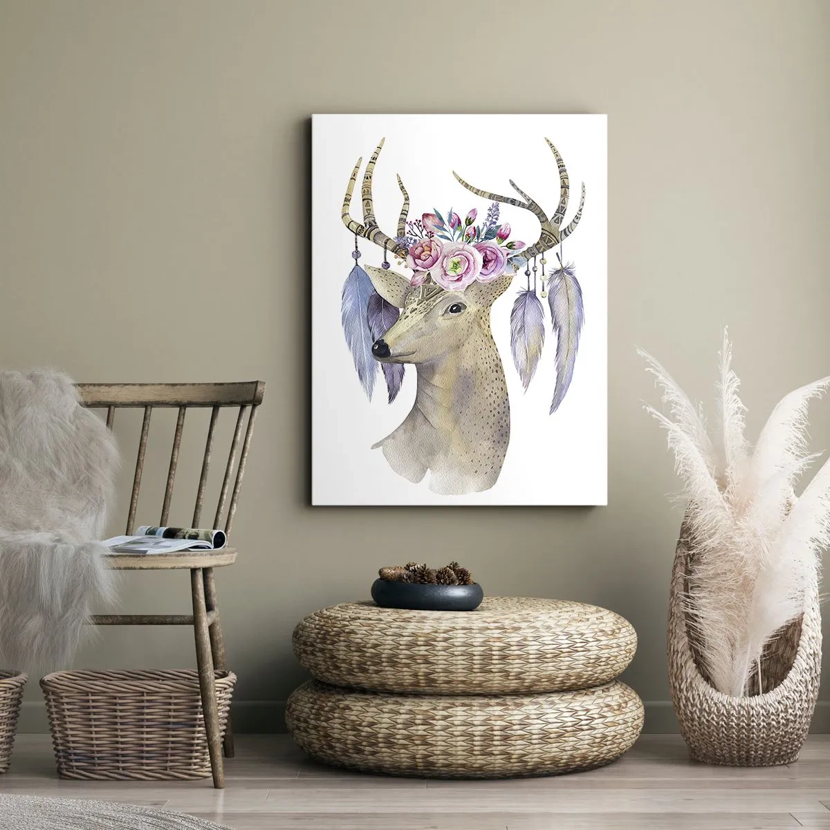 Impression sur toile - Image sur toile - Guide de l'âme - doux, innocent - 65x120 cm