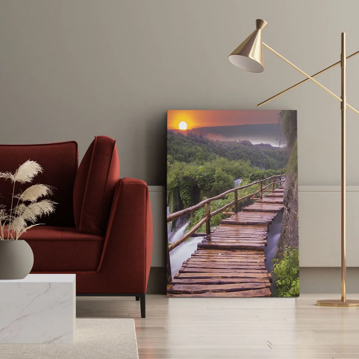 Impression sur toile - Image sur toile - La beauté au-delà de la croyance - 55x100 cm