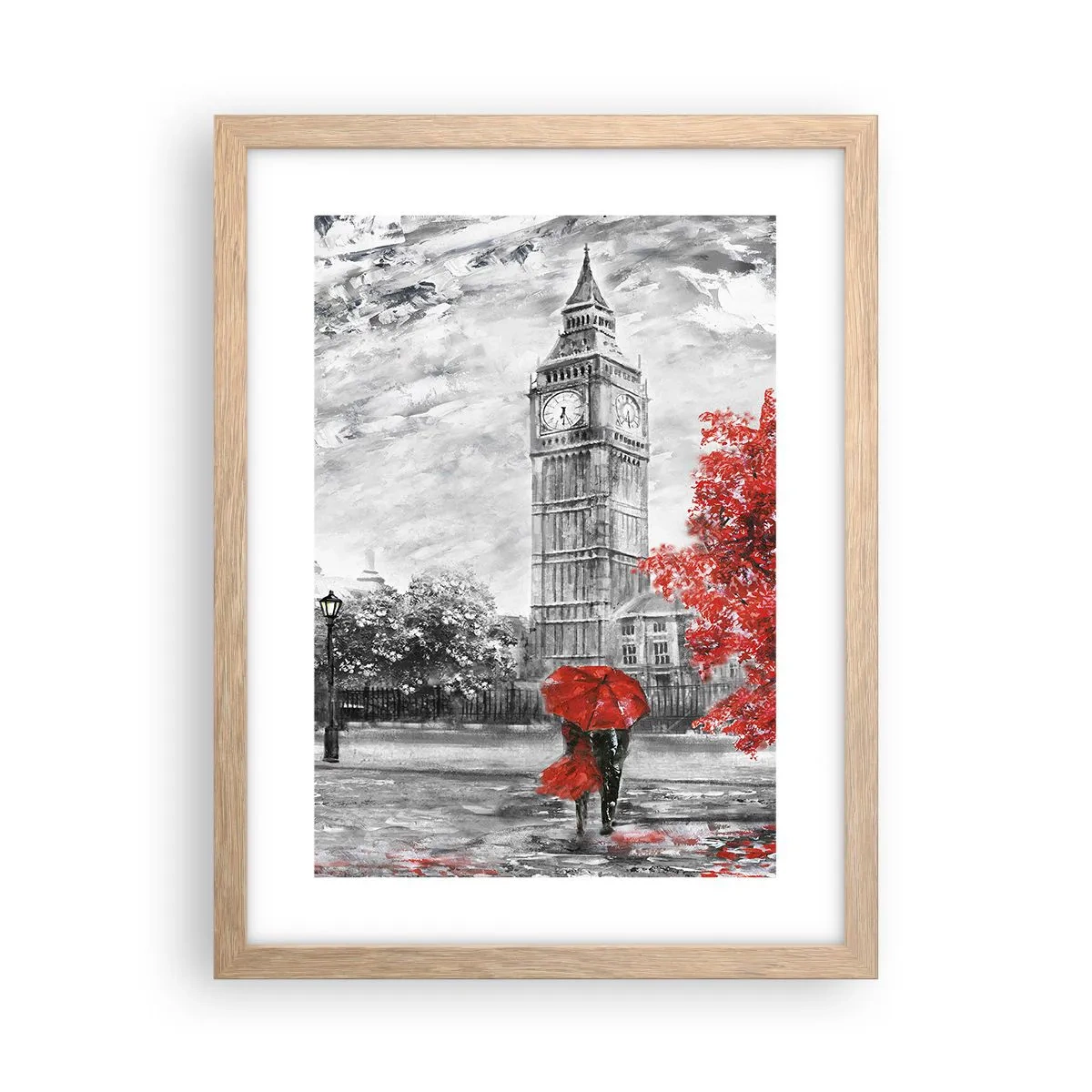 Affiche dans un chêne clair - Poster - Une journée passionnante - 30x40 cm