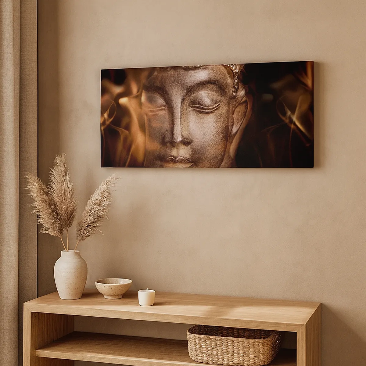 Impression sur toile - Image sur toile - Il n'existe qu'ici et maintenant - 30x30 cm