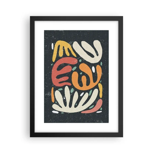 Affiche dans un cadre noir - Poster - Composition – Je suis sur le point de t'attraper - 30x40 cm