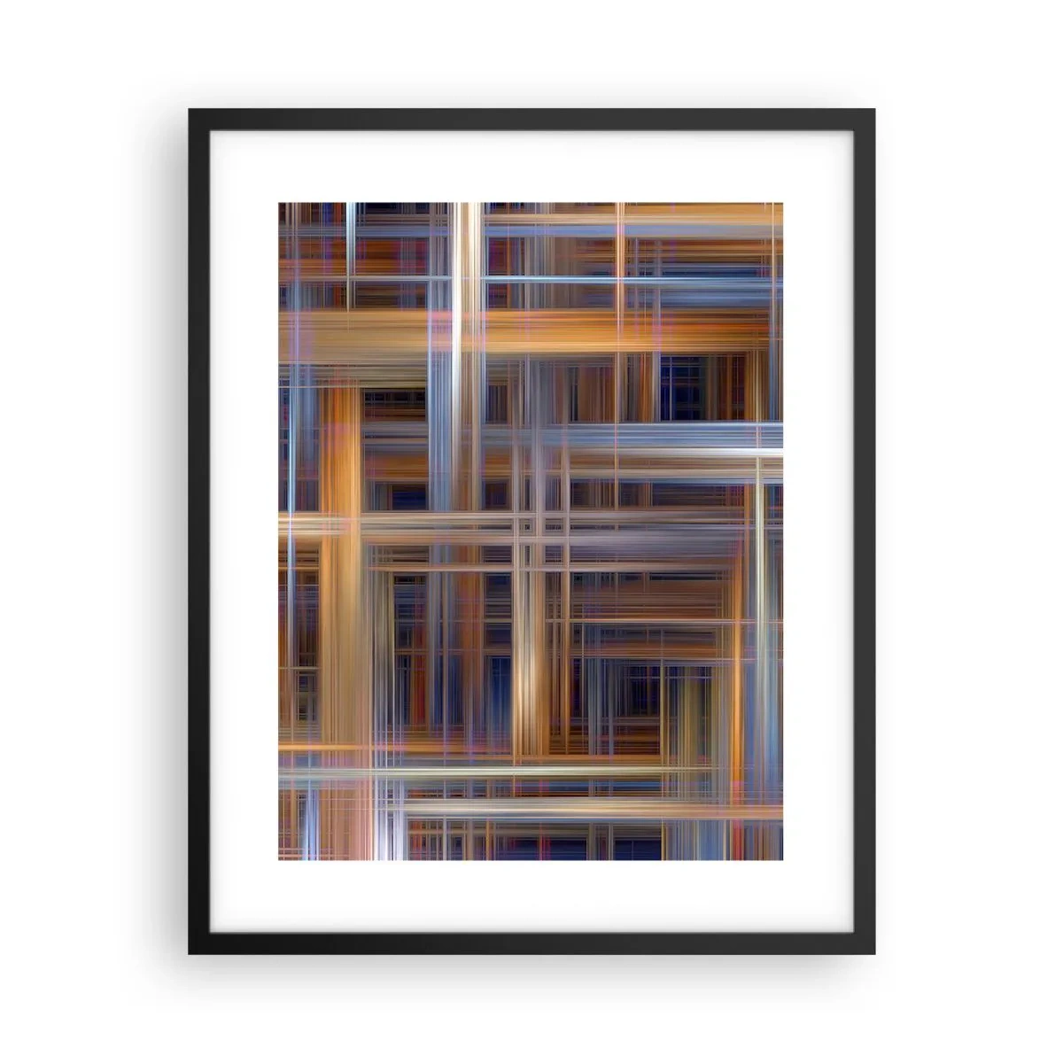 Affiche dans un cadre noir - Poster - Tissé de lumière - 40x50 cm