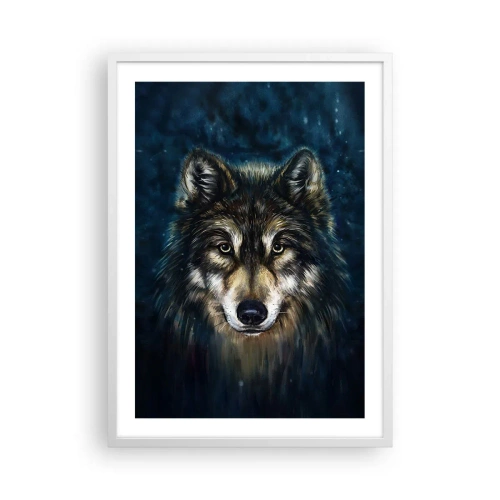 Affiche dans un cadre blanc - Poster - Alpha? Et oméga - 50x70 cm