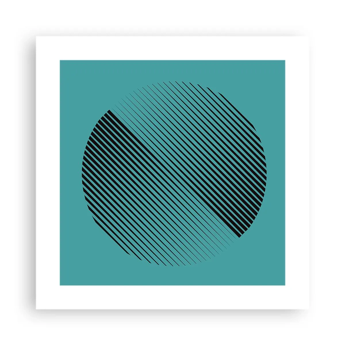 Affiche - Poster - Cercle – une variation géométrique - 40x40 cm