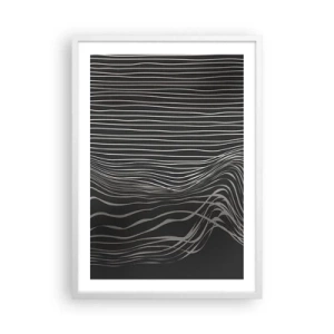 Affiche dans un cadre blanc - Poster - Rythme et accent - 50x70 cm