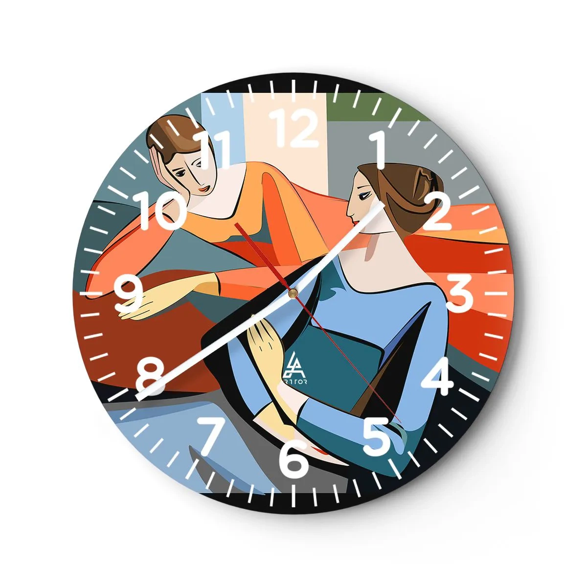 Horloge murale - Pendule murale - Un moment de confiance - 30x30 cm
