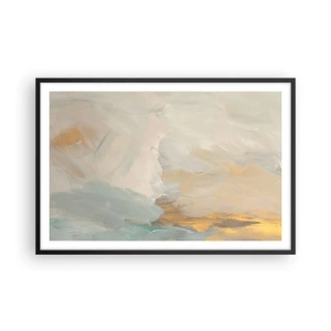 Affiche dans un cadre noir - Poster - Abstraction – le pays de la douceur - 91x61 cm