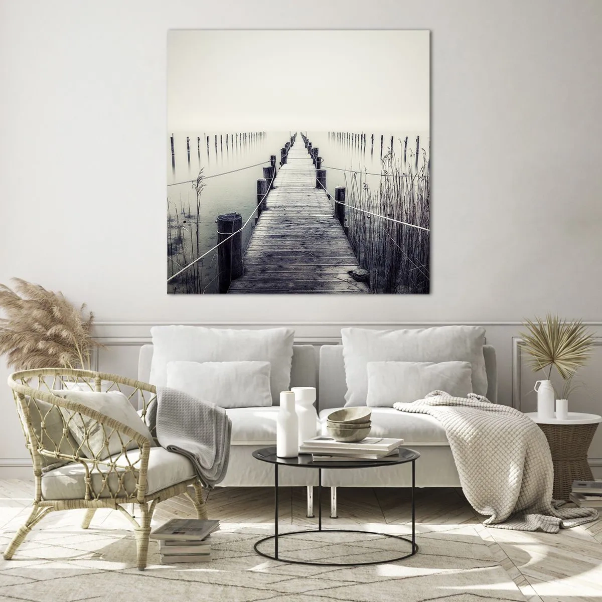 Impression sur verre - Image sur verre - Plongez dans la paix - 60x60 cm