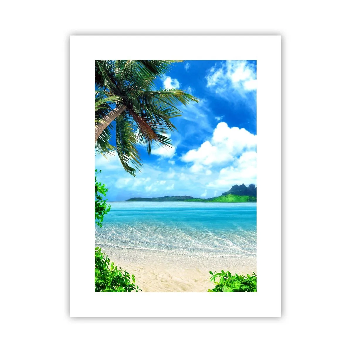 Affiche - Poster - L'azur des tropiques - 30x40 cm