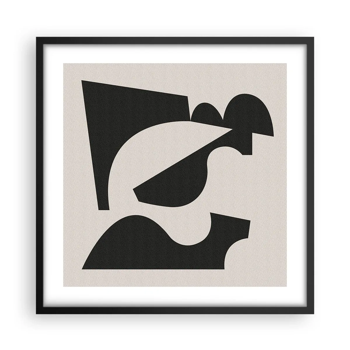 Affiche dans un cadre noir - Poster - À monter soi-même - 50x50 cm