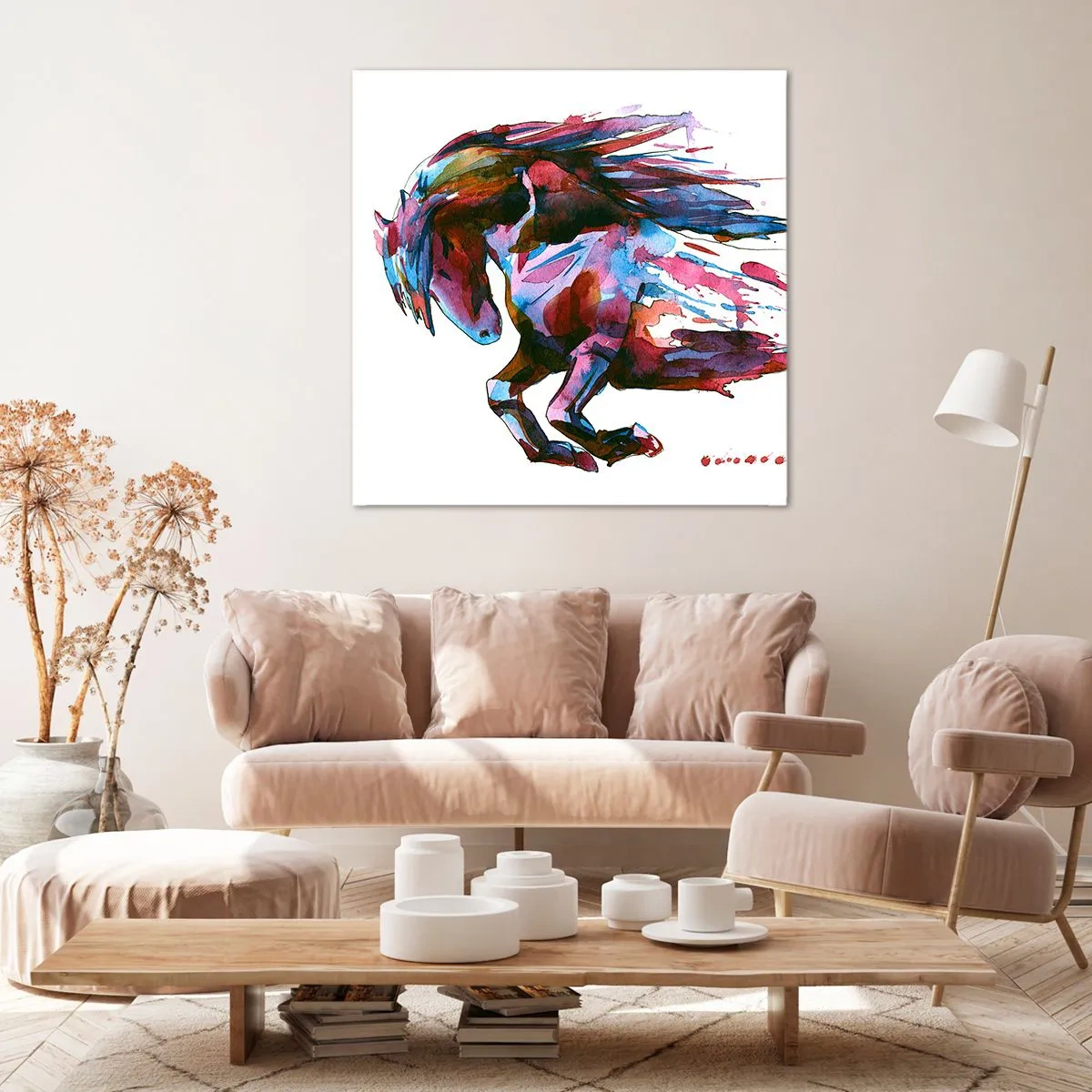 Impression sur toile - Image sur toile - Dans le ravissement - 30x30 cm