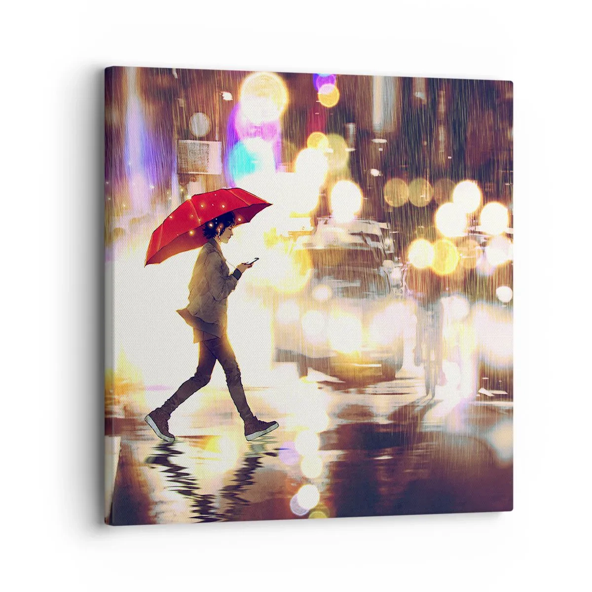 Impression sur toile - Image sur toile - Et pourtant ensoleillé - 30x30 cm