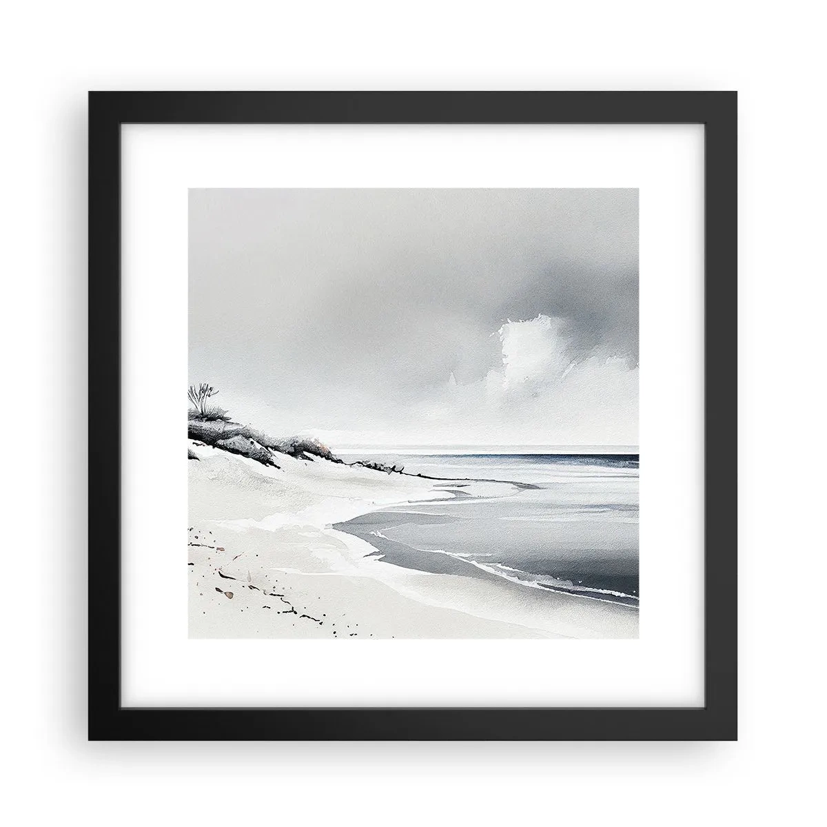 Affiche dans un cadre noir - Poster - Ensemble depuis toujours - 30x30 cm