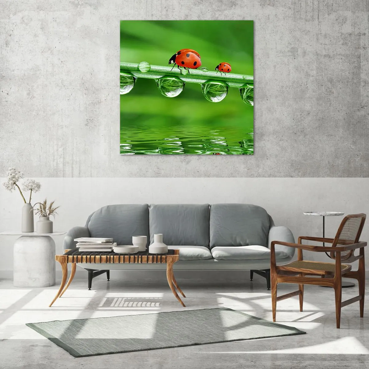 Impression sur verre - Image sur verre - Sur la route tout l'été - 70x70 cm