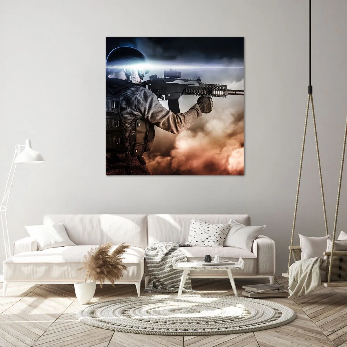 Impression sur toile - Image sur toile - Tout simplement un héros - 40x40 cm