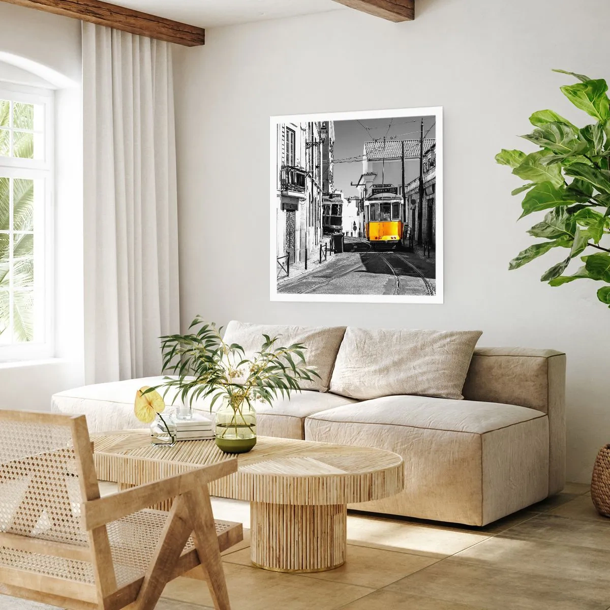 Affiche - Poster - L'âme de Lisbonne - 60x60 cm