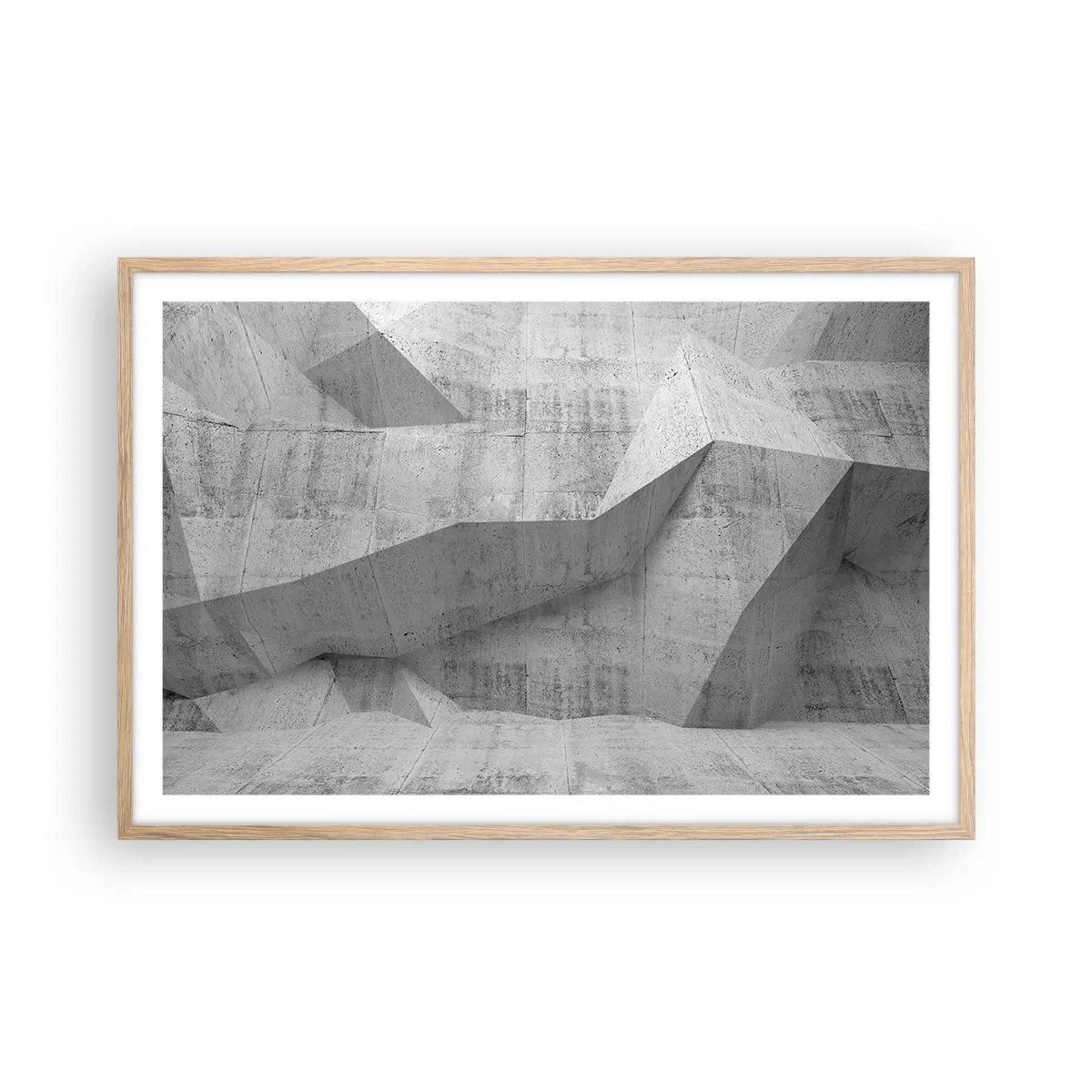 Affiche dans un chêne clair - Poster - Un vrai challenge - 91x61 cm