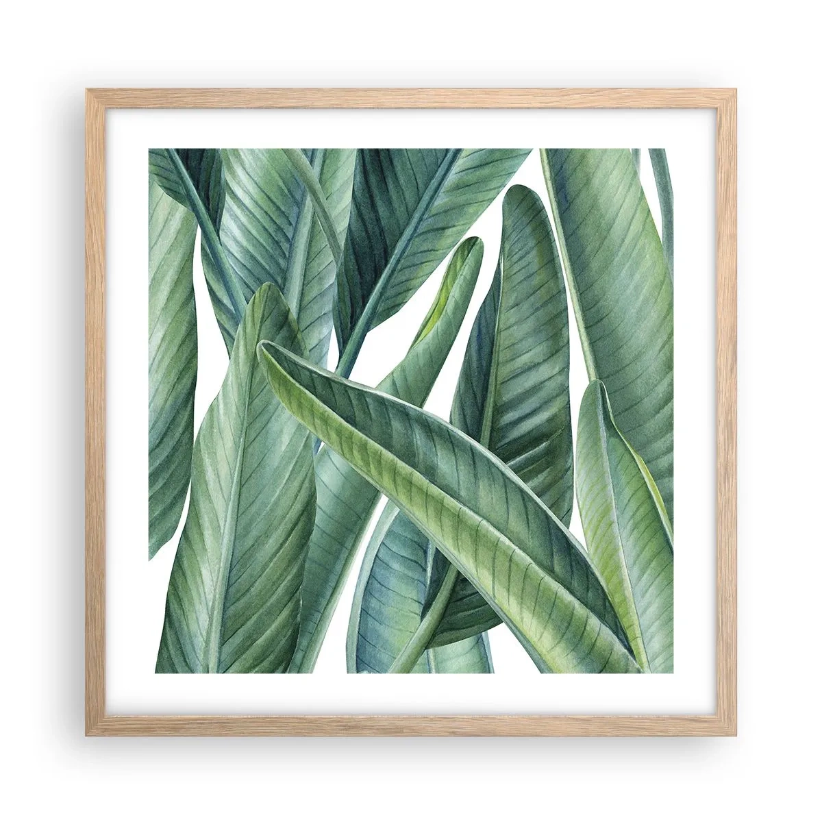 Affiche dans un chêne clair - Poster - La nature face à elle-même - 50x50 cm