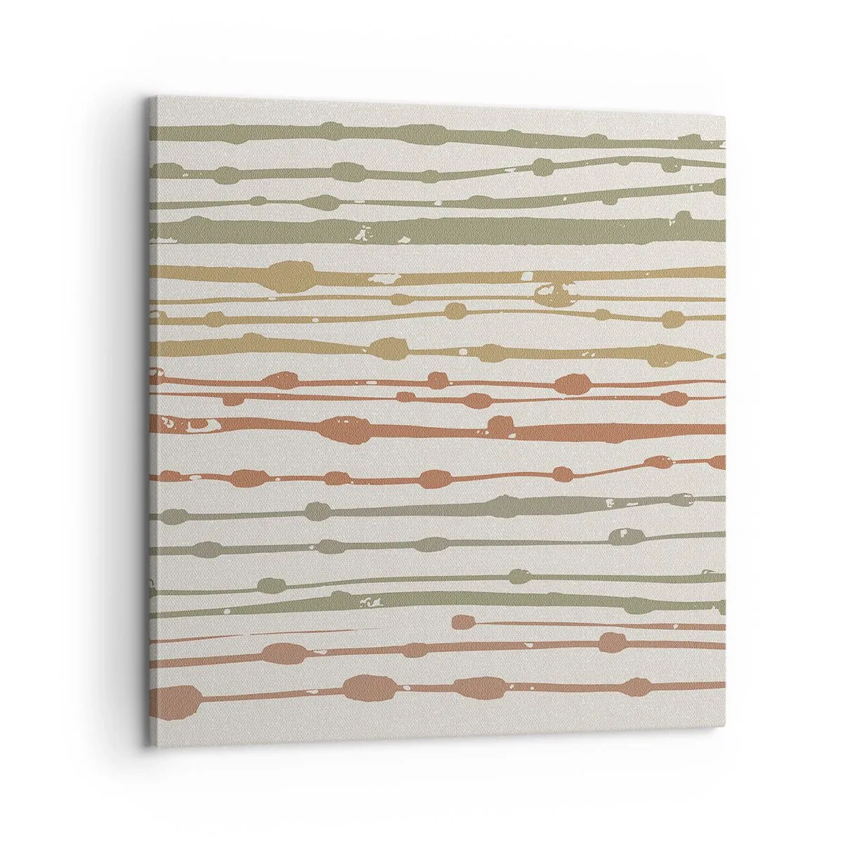 Impression sur toile - Image sur toile - Notation musicale des couleurs - 60x60 cm