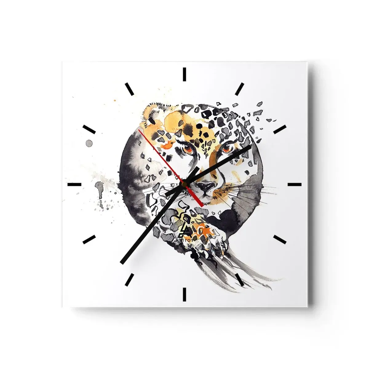 Horloge murale - Pendule murale - Drapieżna uroda - 40x40 cm