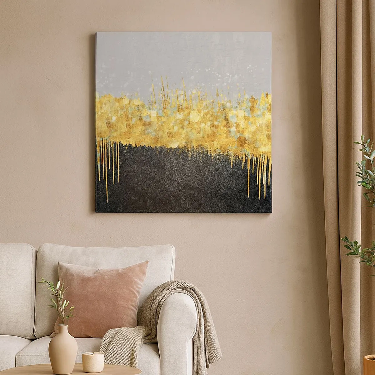 Impression sur toile - Image sur toile - Vers l'intérieur et vers le haut - 30x30 cm